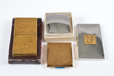 Lot 683 - Four gilt metal and chrome Yardley compacts c1930