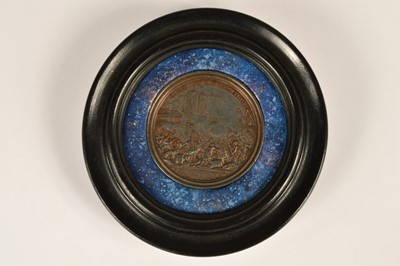 Lot 3 - Framed medallic plaque by Bertrand Andrieu (1761-1822) commemorating the Storming of the Bastille 14 July 1789