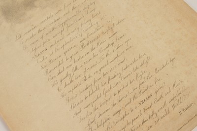 Lot 13 - "Ode on the Death of Nelson" by Henry Tresham RA (Irish 1751 –1814) illustrated with stipple portrait