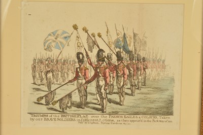 Lot 16 - Robert Dighton Sr (1752-1814) "Triumph of the British Flag over the French Eagles & Colours" 1811
