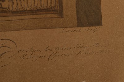 Lot 18 - "Bonaparte. Premier Consul de La Republique Francaise" etching with original hand-colour