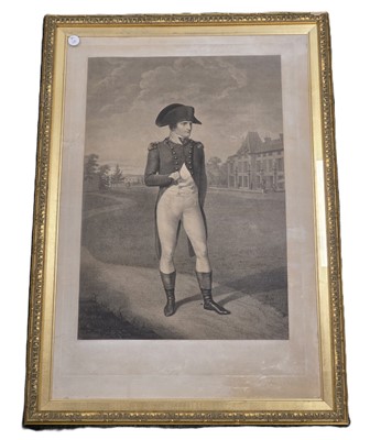 Lot 20 - Fine antique portrait print of "Napoleon Bonaparte in his Domestic Retreat at Malmaison"