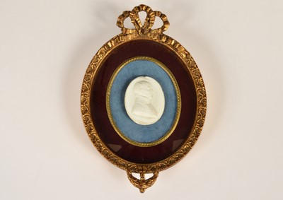Lot 22 - William Tassie (1777-1860) white glass relief portrait profile cameo of Napoleon as 1st Consul c1800