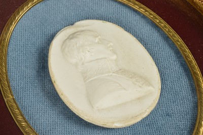 Lot 22 - William Tassie (1777-1860) white glass relief portrait profile cameo of Napoleon as 1st Consul c1800