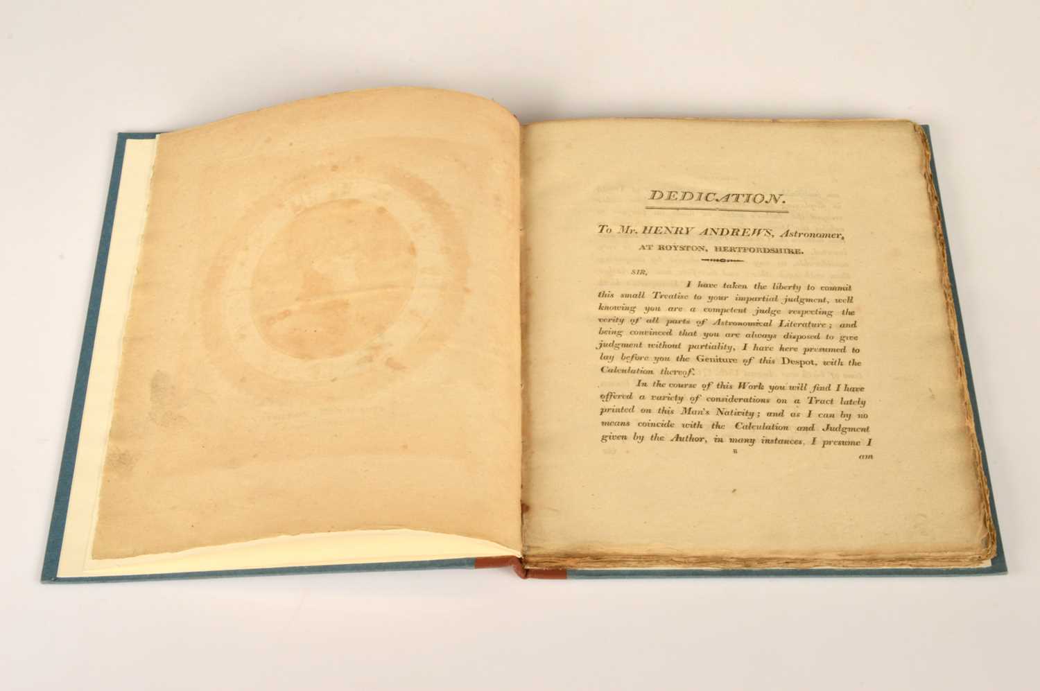 Lot 26 - Curious Napoleonic astrology book "The Nativity of Bonaparte" by John Worsdale
