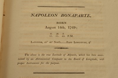 Lot 26 - Curious Napoleonic astrology book "The Nativity of Bonaparte" by John Worsdale