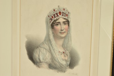 Lot 30 - A portrait print of Joséphine de Beauharnais Empress of the French