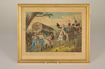 Lot 33 - Three prints "Napoleon Injured at Ratisbonne" "Honouring Enemy Wounded" and "The Battle of Salamonda"