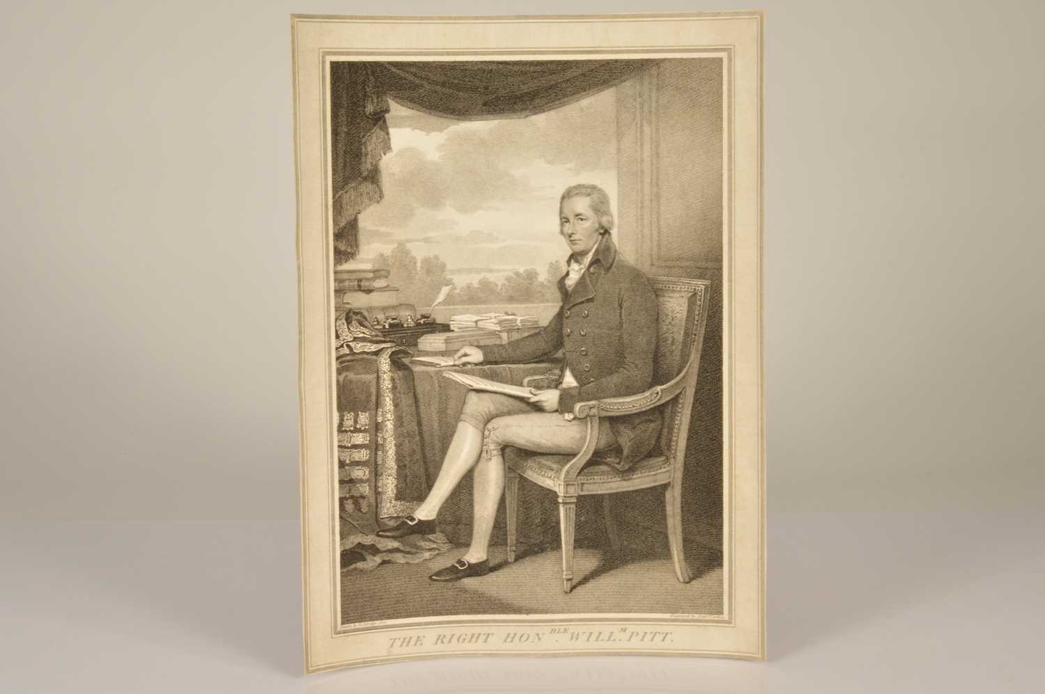 Lot 36 - Portrait print of "The Right Honorable William Pitt [1759-1806]"