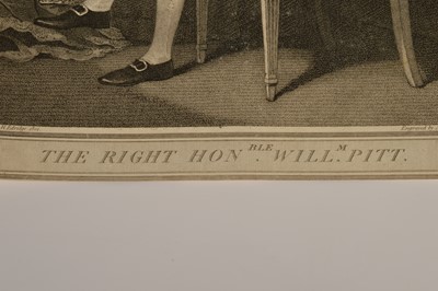 Lot 36 - Portrait print of "The Right Honorable William Pitt [1759-1806]"