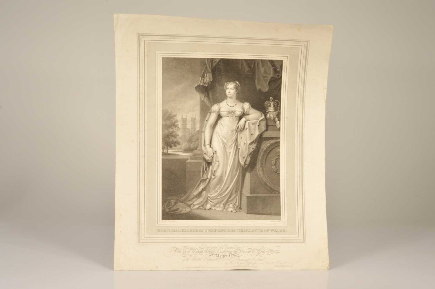 Lot 38 - Portrait of "Her Royal Highness Princess Charlotte of Wales" [1796–1817] after Charlotte Jones (1768-1847)
