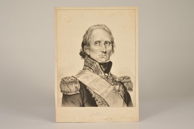 Lot 39 - Famed 19th Century hand-coloured portraits of Marshal Bernadotte (Charles XIV of Sweden) (1763–1844) etc (2)