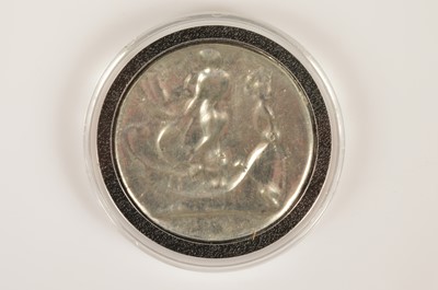 Lot 42 - A uniface trial tin(?) cliché of the "Fortune Adverse" March 1814 medal (last in the Napoleonic Medals series)