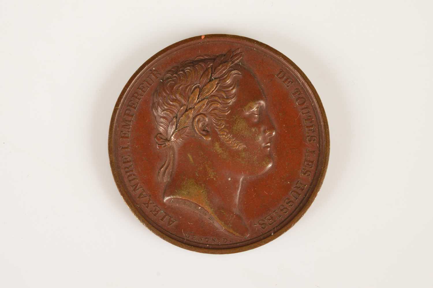 Lot 45 - French Bronze "Séjour d'Alex à Paris" Medal for Russian Tsar Emperor Alexander I
