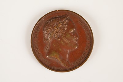Lot 45 - French Bronze "Séjour d'Alex à Paris" Medal for Russian Tsar Emperor Alexander I