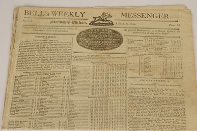Lot 49 - A rare 1814 Welshpool handbill "Most Glorious and Good News" with breaking news of Fall of Paris