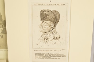 Lot 55 - Engravings of "Abdication de Napoleon" "Fontainebleau" Exile to Elba etc (3)