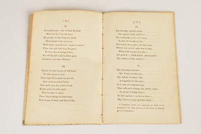 Lot 56 - Lord George Byron (1788-1824) his published poem "Ode to Napoleon Buonaparte"