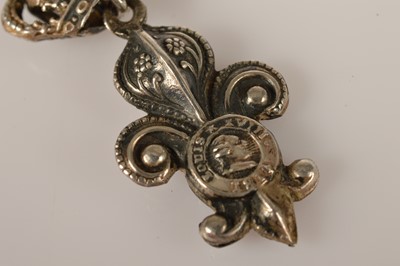 Lot 62 - A silver very early "irregulières" form of the Louis XVIII "La Décoration du Lys"
