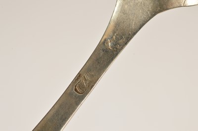 Lot 64 - A German silver spoon cast "FRIEDE / D 30 MAI / 1814" commemorating the Peace of Paris