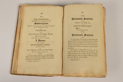 Lot 74 - "A Narrative of the Grand Festival, at Yarmouth, on Tuesday, the 19th of April, 1814"