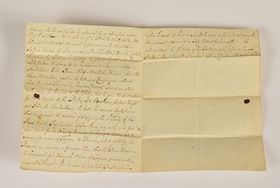 Lot 75 - The manuscript text of a speech delivered on 3rd June 1814 to "two thousand spectators" at Castle Green Launceston