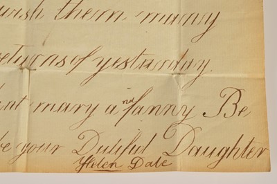 Lot 77 - Regency philatelic manuscript "Entire" letter dated May 3 1814 with a child describing "Peace" illuminations