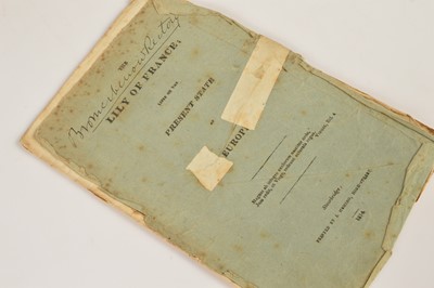 Lot 78 - Private Press printing of an 1814 Peace poem "The Lily of France: Lines on the Present State of Europe"