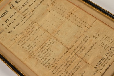 Lot 84 - A handbill relating to the 1814 "Peace Festival" at Poole in Dorset