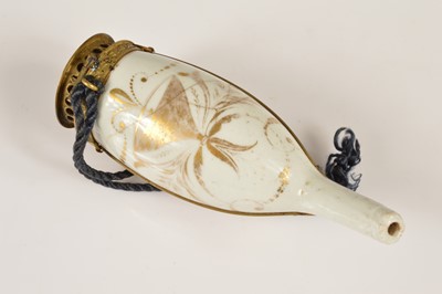 Lot 93 - An early 19th Century porcelain pipe bowl enamelled with a portrait of Field-Marshal Gebhard von Blücher