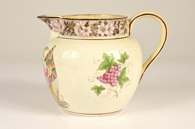 Lot 95 - An 1814 Bristol Pottery "Peace of Paris" commemorative jug
