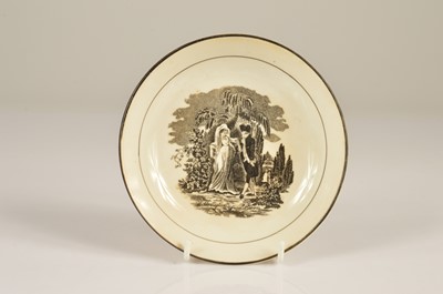 Lot 99 - A Regency era creamware saucer commemorating the 'Duke of Wellington'