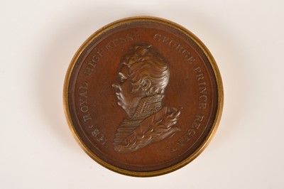 Lot 109 - HRH George Prince Regent "Chronology of the Sovereigns of England" Box Medal