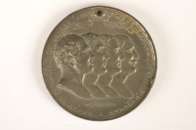 Lot 112 - The Allied Leaders 1814 Medal in white metal by Kempson & Son of Birmingham modelled by W Turnpenny