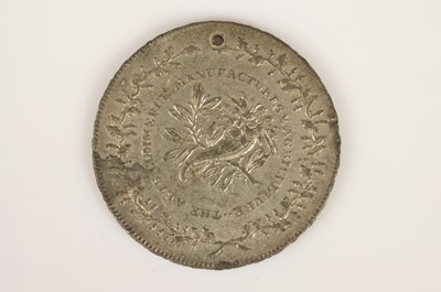 Lot 121 - 1814 Commemorative Peace Medal for "The Arts Commerce Manufactures & Agriculture"