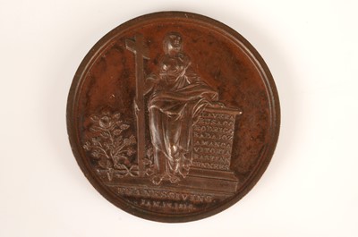Lot 123 - Medal for "Day of General Thanksgiving" for British Peninsular War Victories 13 January 1814