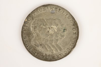 Lot 127 - Allied Napoleonic War Leaders "Peace of 1814" Medalet or Token