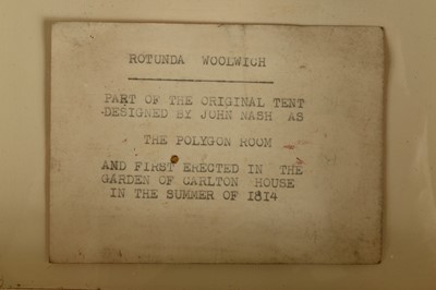 Lot 152 - Framed relics of the 'Polygon Room' at Carlton House designed by Regency architect John Nash