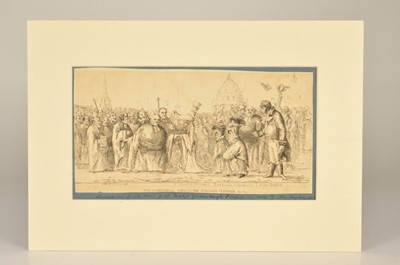 Lot 163 - Etching "The Oldenburg Procession Through Oxford - 1814"