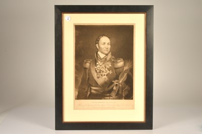 Lot 178 - Mezzotint portrait of Count Matvei Ivanovich Platoff (1751-1818)