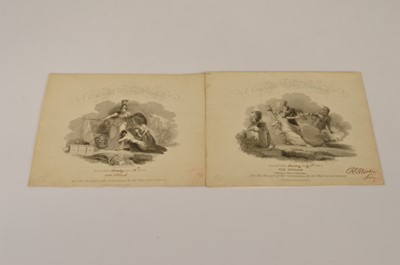 Lot 182 - Two rare 'Chapel Royal' at Whitehall charity concert tickets for 28th June & 5th July 1814 (2)