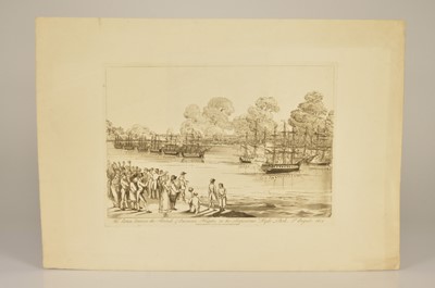 Lot 199 - "The Action Between the British & American Frigates on the Serpentine Hyde Park 1st August 1814"