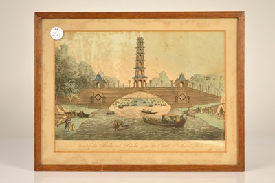 Lot 201 - "View of the Bridge and Pagoda, from the Canal, St James's Park"