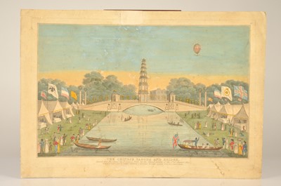 Lot 202 - "The Chinese Pagoda and Bridge Erected over the Canal in St. James's Park for the Grand Jubilee of the 1st of August 1814"