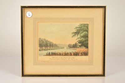 Lot 207 - "The Fleet on the Serpentine River Commemorative of the Battle of the Nile August 1st 1814"