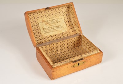 Lot 219 - A small dome top trunk or box made during the Jubilee Fair in Hyde Park 1814