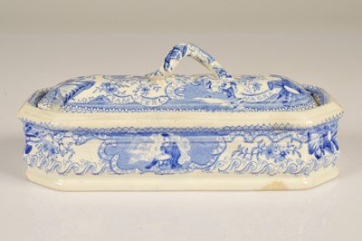 Lot 234 - An Unusual Pearlware Razor Box Commemorating Napoleon Bonaparte
