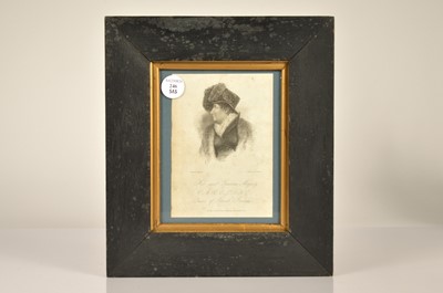 Lot 246 - A Stipple Engraving of Queen Caroline estranged wife of the Regent/George IV published July 1820