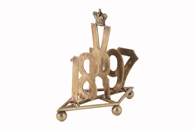 Lot 258 - A Victorian Plated Queen Victoria Diamond Jubilee Toast Rack