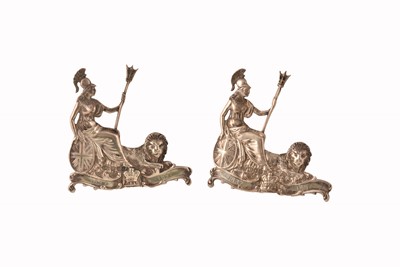 Lot 261 - A pair of Victorian Silver Menu Holders by Charles Edwards